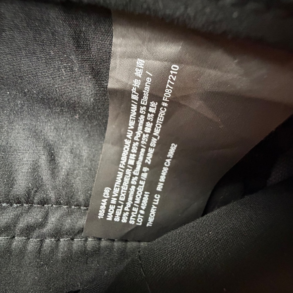 Theory Mens Zaine SW Neoteric Slim Fit Chino Pants Charcoal Grey 36 F0877210 - Picture 7 of 12